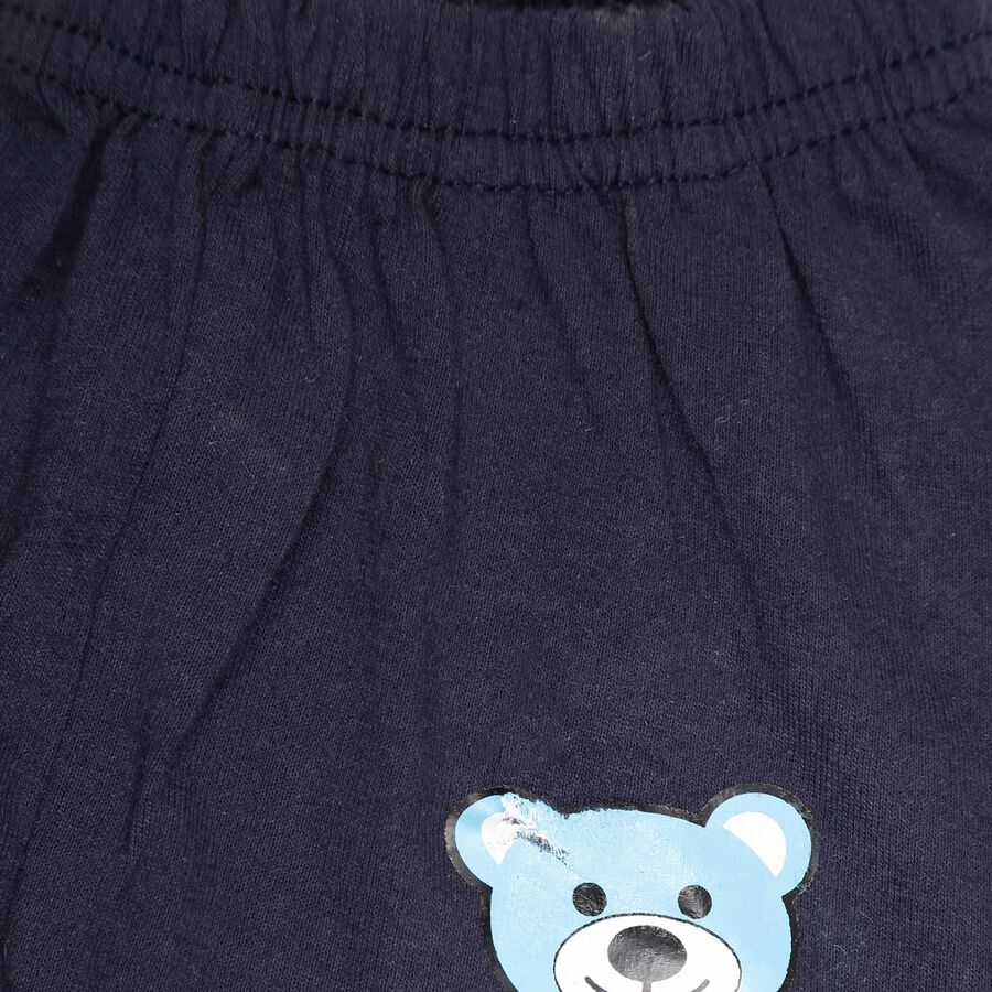 Infants Elasticated Half Pant, Navy Blue, large image number null