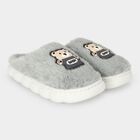 Boys' Grey Slip-On House Slippers, Grey, small