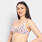 Ladies' 100% Cotton Bra, Light Pink, small image number null