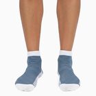 Men's Ankle Length Socks Pack of 3 ( White, Blue, Black ), मध्यम नीला, small