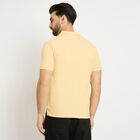Men's Collared Half Sleeves T-Shirt , Yellow, small image number null