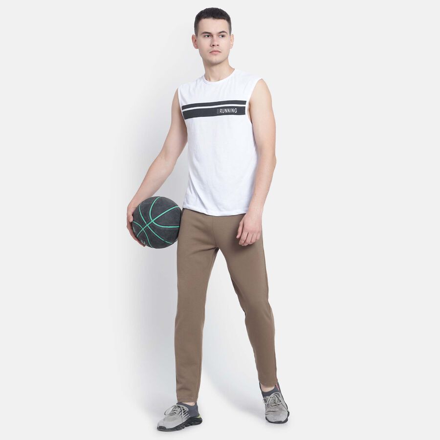 Solid Track Pants, Brown, large image number null