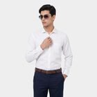 Men's White Regular Fit Formal Shirt, सफ़ेद, small
