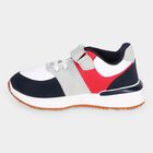 Boys' White Velcro Sneakers, सफ़ेद, small