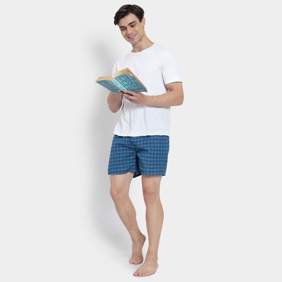 Men's Boxers , गहरा नीला, large