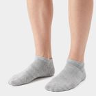 Men's Ankle Length Pack of 3 Socks ( Grey, Charcoal, Black ), चारकोल, small