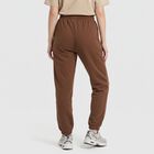 Women's Brown Jogger Fit Drawstring Track Pants, Brown, small