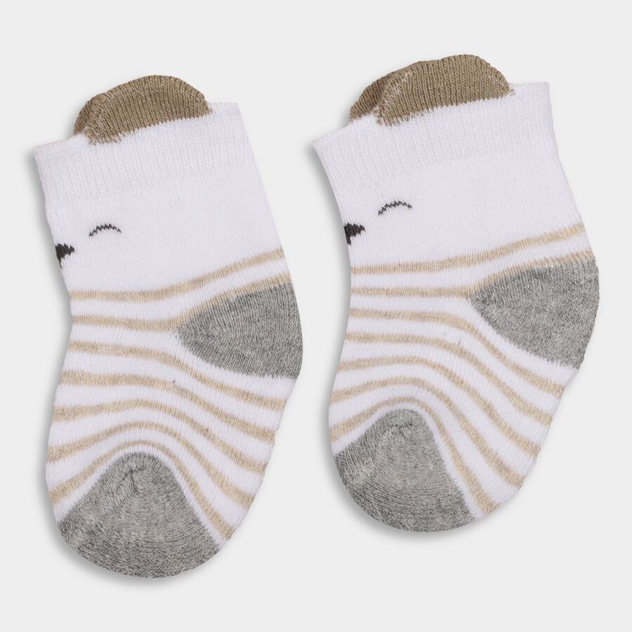 Infants' Socks (Pack of 2), Off White, large image number null