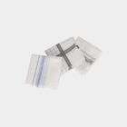 Men's Light Grey Checked Pack of 3 Handkerchief, हल्का ग्रे, small