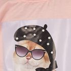 Girls Light Pink Crew Neck Casual Sweatshirt, हल्का गुलाबी, small image number null