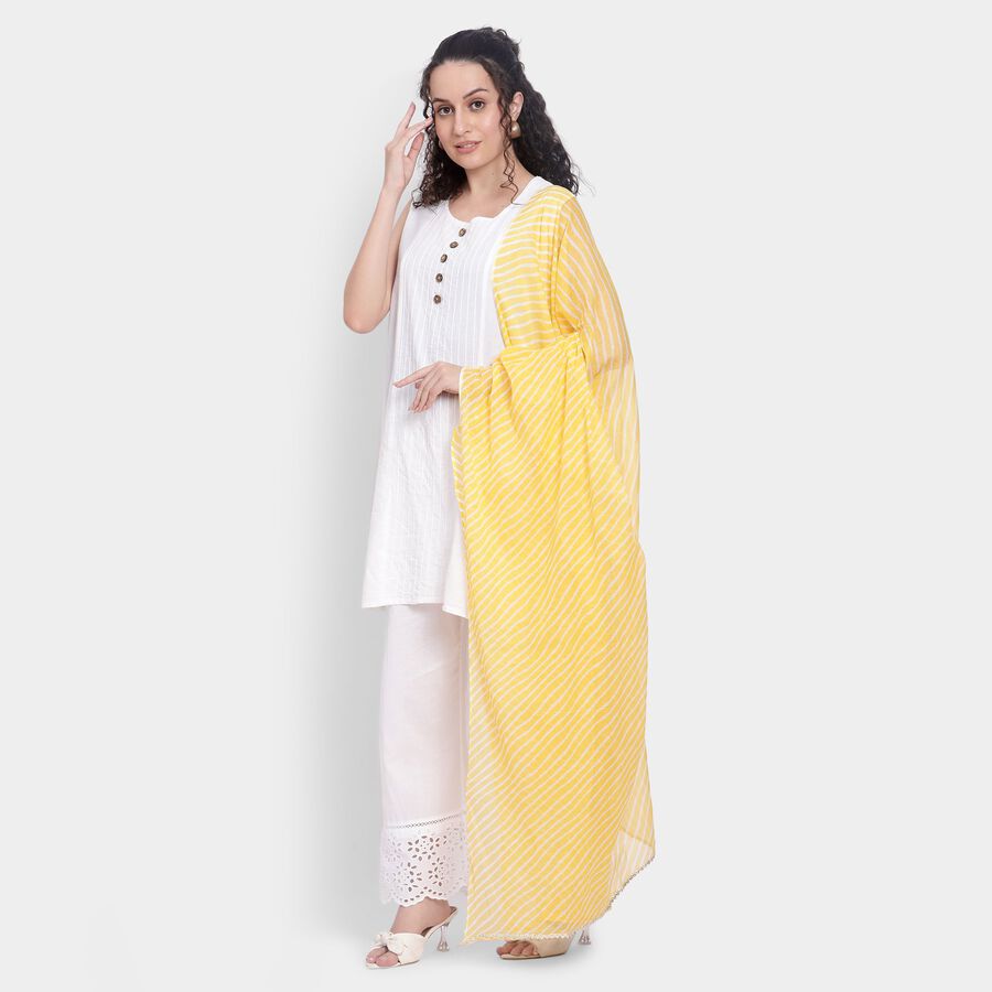 Ladies' Dupatta , पीला, large image number null