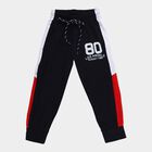 Boys' Navy Blue Regular Fit Colour Blocked Pyjama, Navy Blue, small