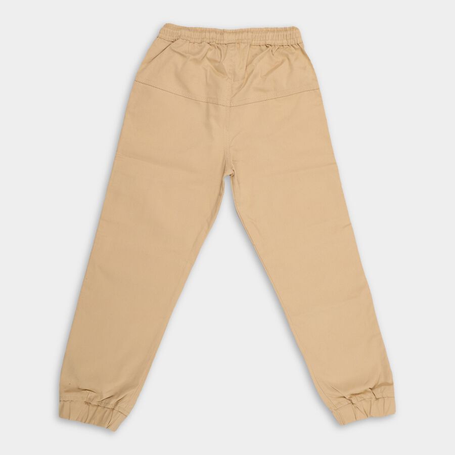 Boys' 100% Cotton Trousers , खाकी, large image number null