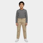 Boys' Beige Regular Fit Jeans, Beige, small