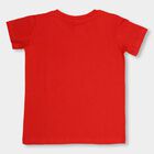 Boys' 100% Cotton Half Sleeves T-Shirt , Red, small image number null