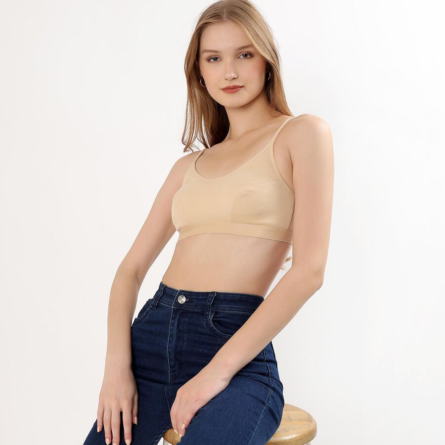 Ladies' Basic Bra, Beige, large image number null