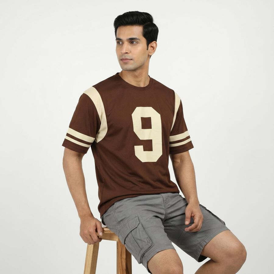 Men's Drifit T-Shirt, भूरा, large