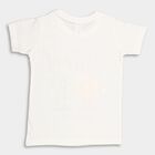 Boy's 100% Cotton Half Sleeves T-Shirt , Off White, small image number null