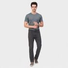Men's Grey Slim Fit Washed Jeans, हल्का ग्रे, small