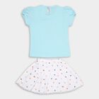 Infants' 100% Cotton Top Skirt , एक्वा, small image number null