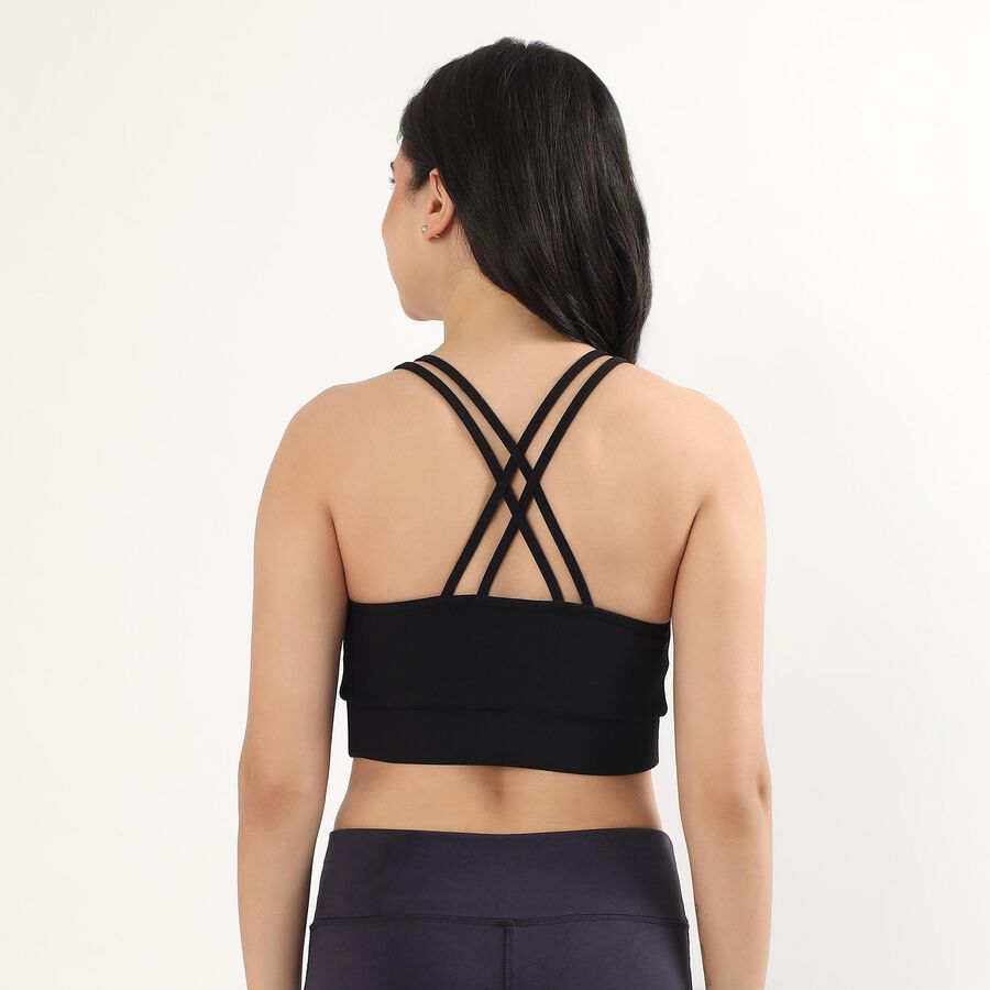 Ladies' Sports Bra, Black, large image number null