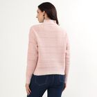 Women's Light Pink High Neck Casual Cardigan, हल्का गुलाबी, small image number null