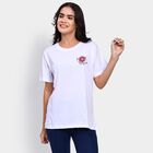 Ladies' 100% Cotton Round Neck T-Shirt , White, small image number null