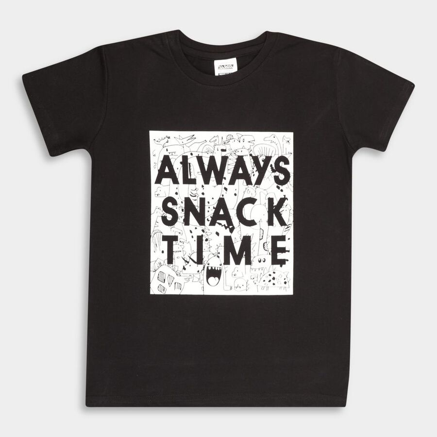 Boys' T-Shirt, Black, large image number null