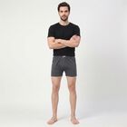 Men's Mid Blue Regular Fit Trunks, मध्यम नीला, small