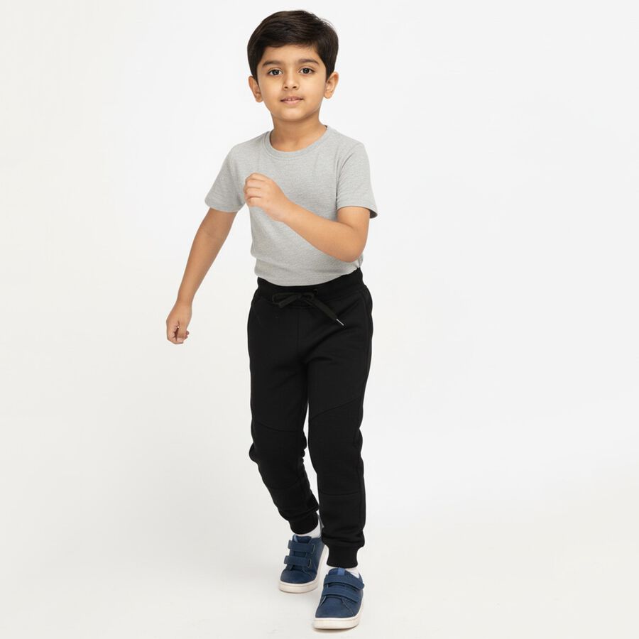 Boys' Pyjama, काला, large image number null