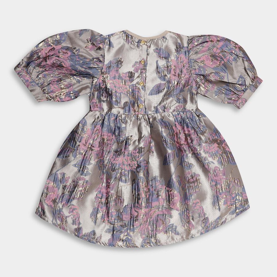 Girls' Frock , टील ब्लू, large image number null