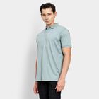 Men's 100% Cotton Collared Half Sleeves T-Shirt, Light Green, small image number null