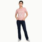Women's Pink Round Neck Regular T-Shirt, Light Pink, small