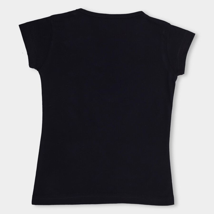 Girls' T-Shirt , नेवी ब्लू, large image number null