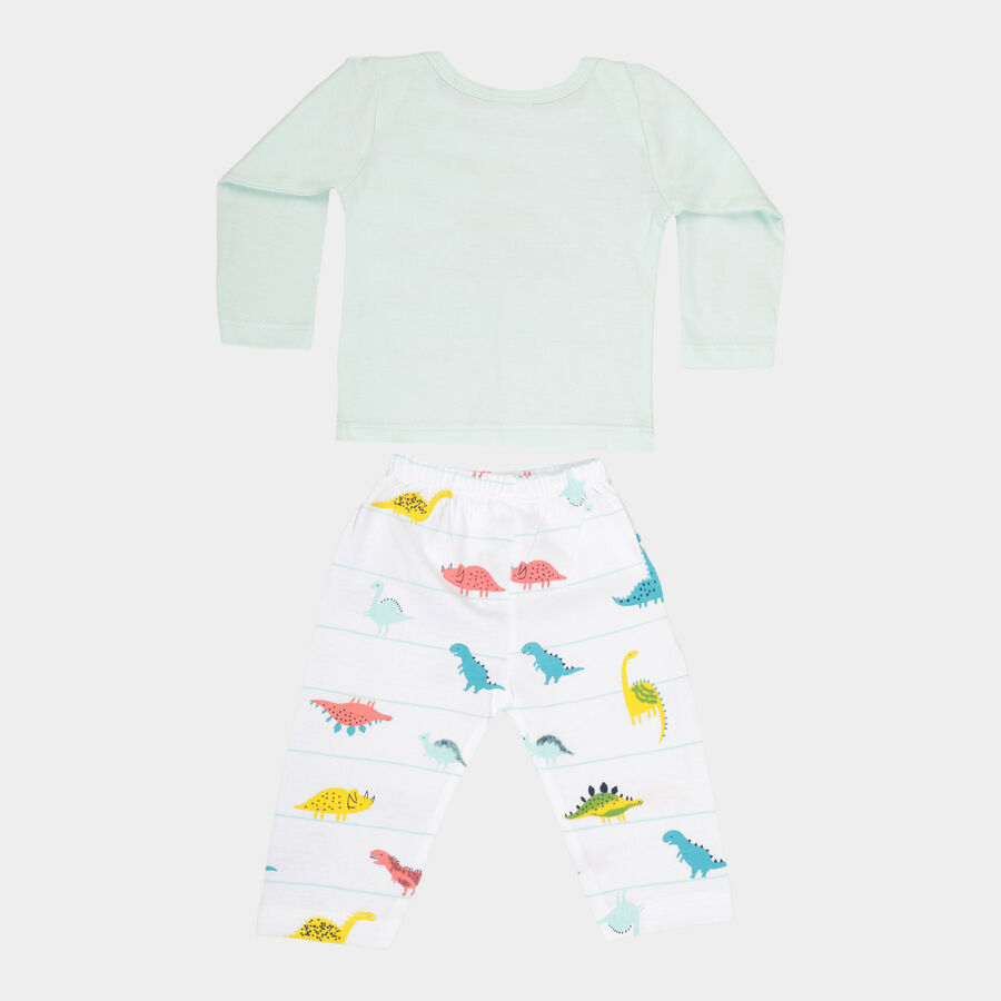 Infants Cotton Baba Suit, Light Green, large image number null