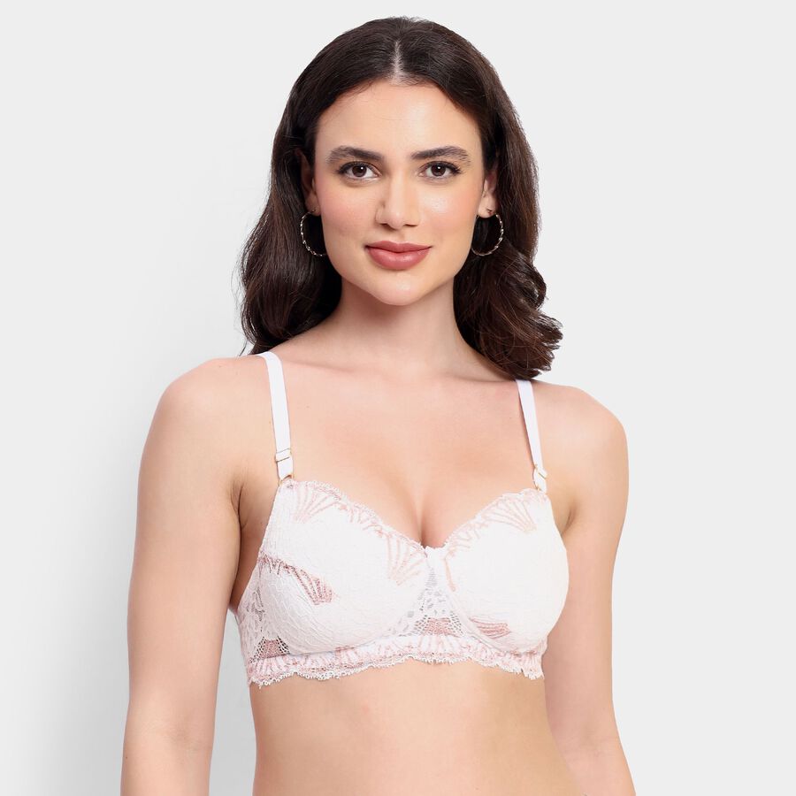 Ladies' Padded Bra, सफ़ेद, large image number null