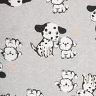 Girls' Light Grey Crew Neck Ruffle Sleeve T-Shirt, Melange Light Grey, small