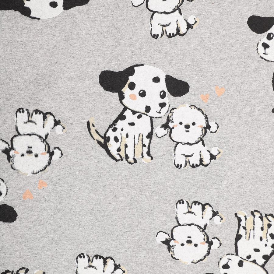 Girls' Light Grey Crew Neck Ruffle Sleeve T-Shirt, Melange Light Grey, large