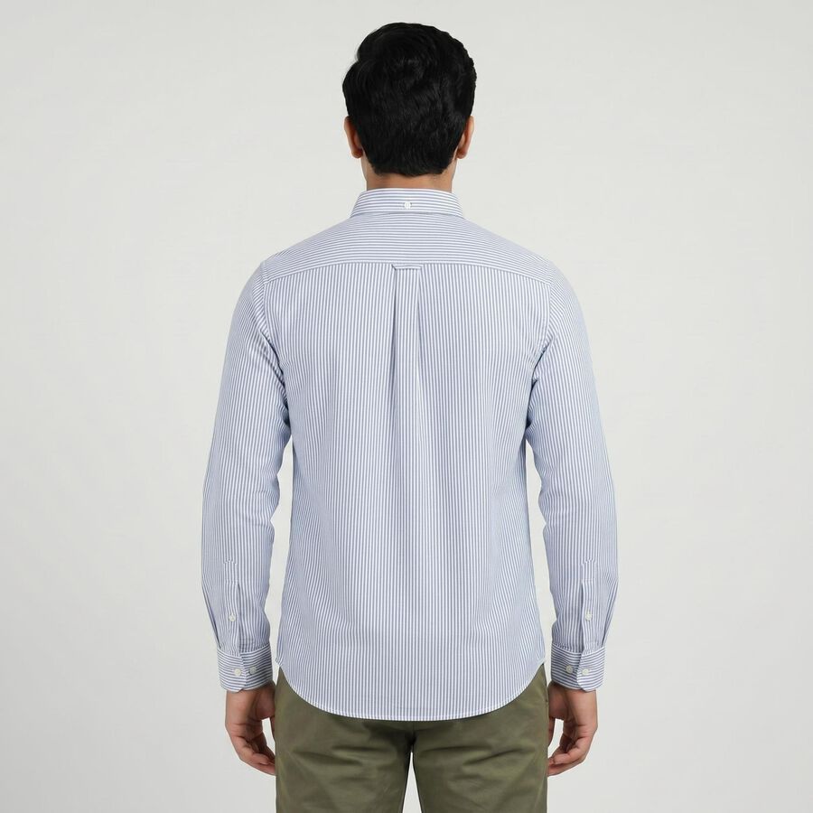 Men Light Blue Cotton Casual Shirt, हल्का नीला, large