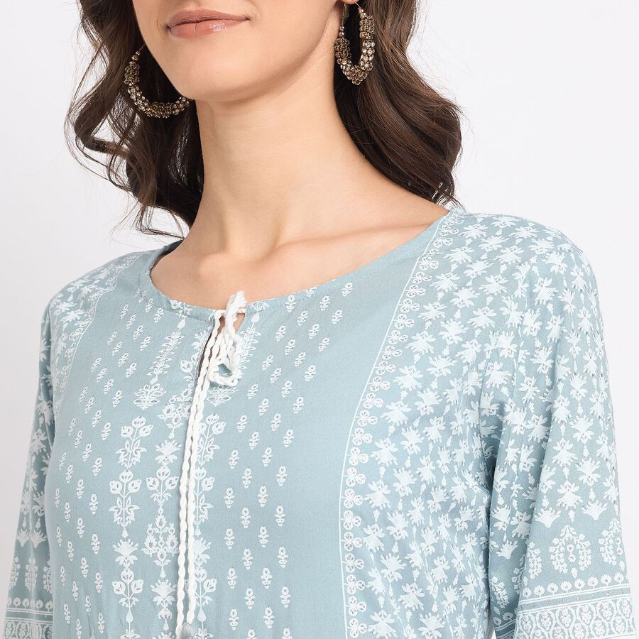 Ladies' Kurta, हल्का ग्रे, large image number null