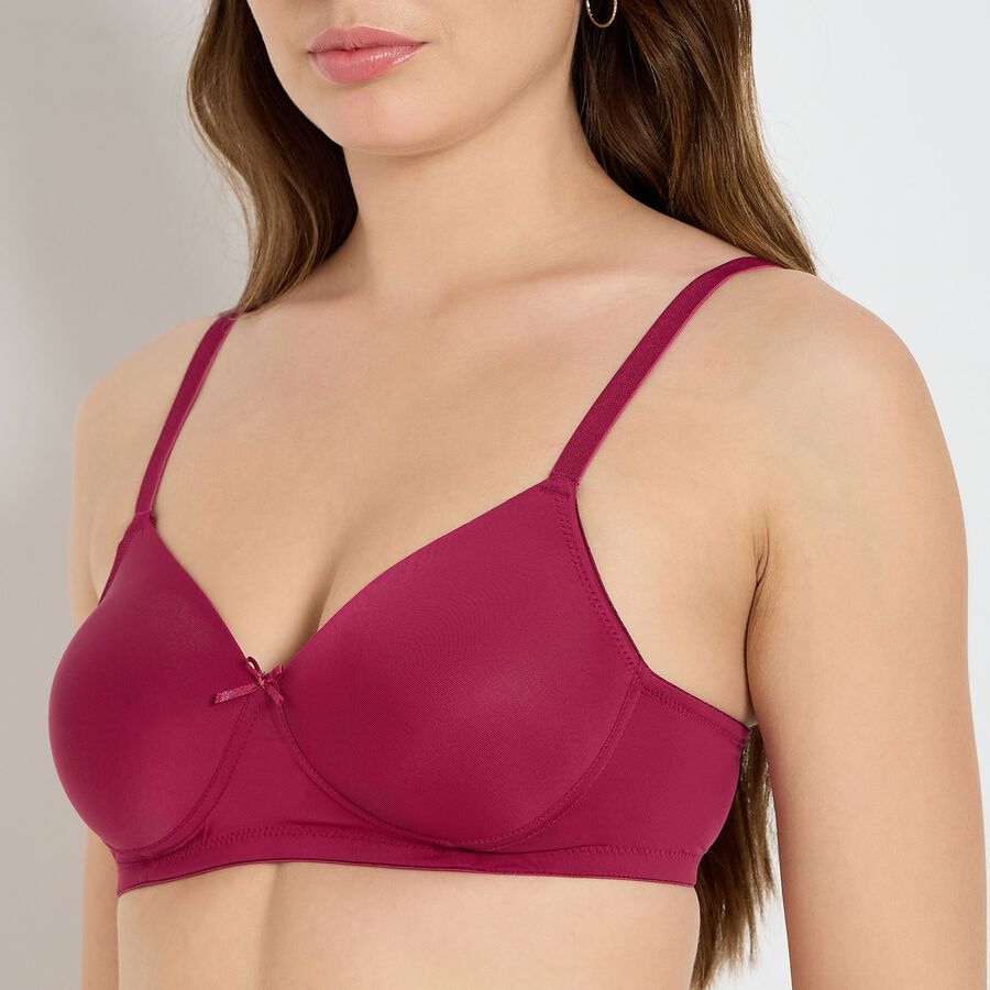Ladies' Bra, वाइन, large image number null