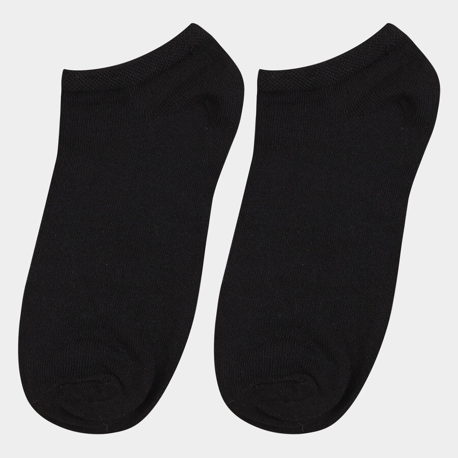 Men's Socks (Pack of 3), Black, large image number null