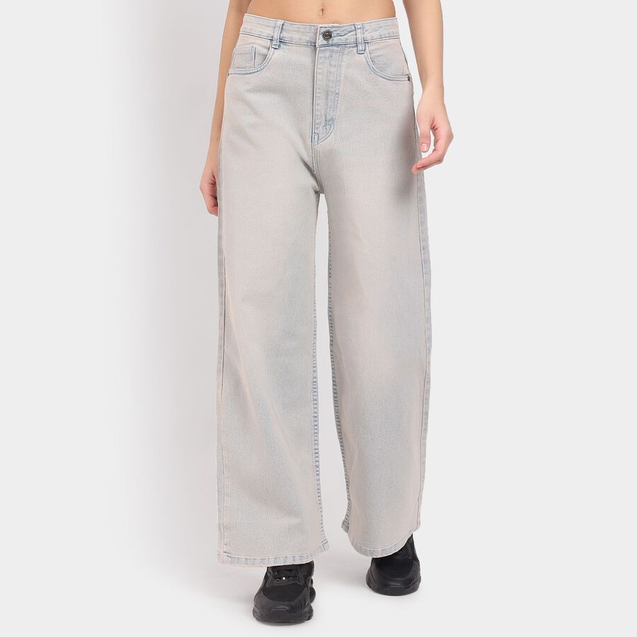 Ladies' Jeans , मध्यम नीला, large image number null