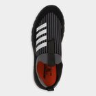 Men's Jet Black Slip-On Casual Sneakers, काला, small