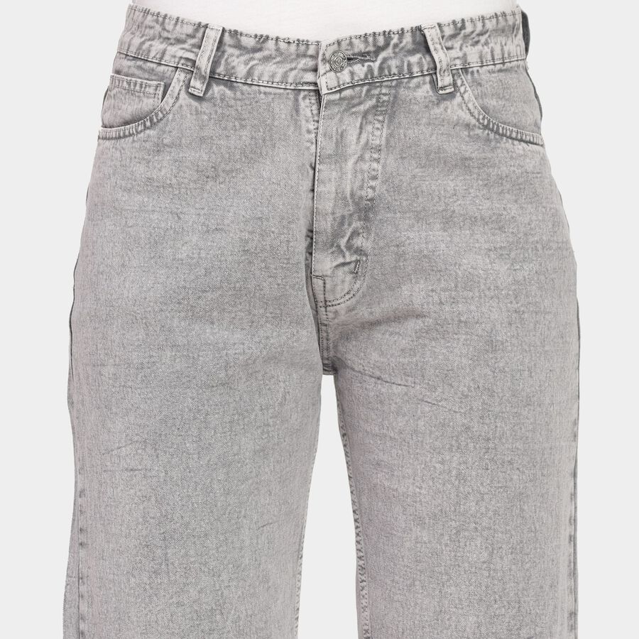Ladies' 100% Cotton Jeans , हल्का ग्रे, large image number null