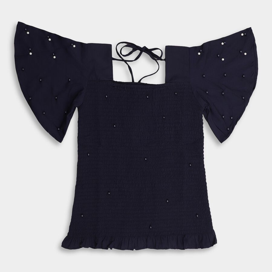 Girls' T-Shirt , नेवी ब्लू, large image number null