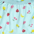 Infants Light Aqua Regular Fit Ruffled Bloomers, एक्वा, small image number null