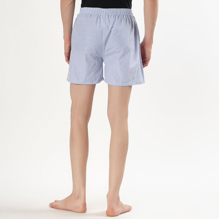 Men's Light Sky Blue Regular Fit Checked Boxers, हल्का नीला, large image number null