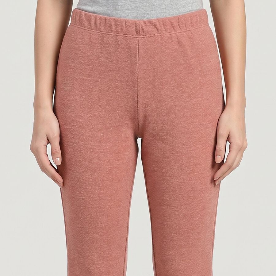 Women's Pink Flared Solid Track Pants, Pink, large