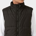 Boys Black Stand Collar Puffer Jacket, Black, small
